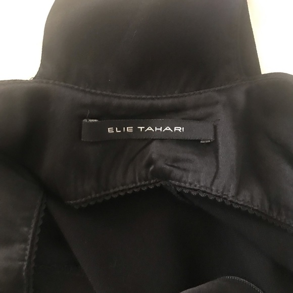 Elie Tahari Racerback Maxi Dress Black Formal - Picture 11 of 13